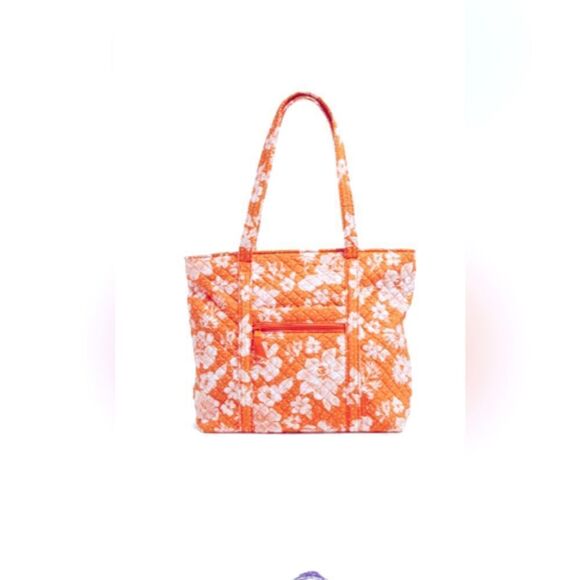 Vera Bradley Orange and White Tote Bag - Picture 1 of 12